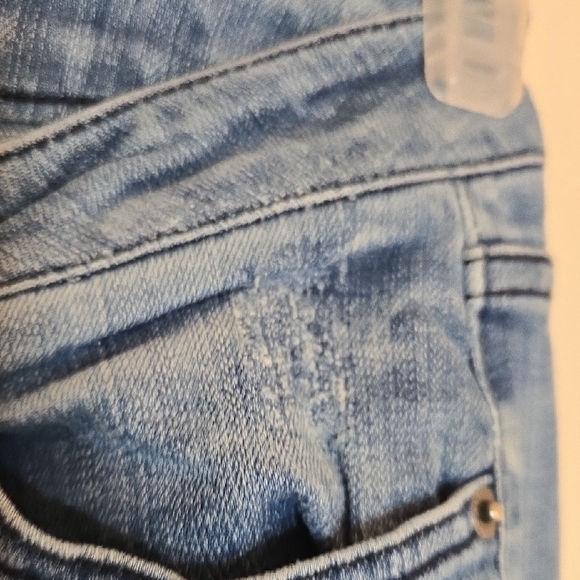 Y2k Refuge Sky Blue Boot Cut  Low Rise Jeans - Picture 6 of 11